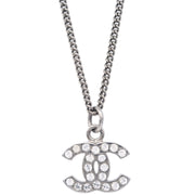 Chanel 2007 Crystal & Silver CC Necklace