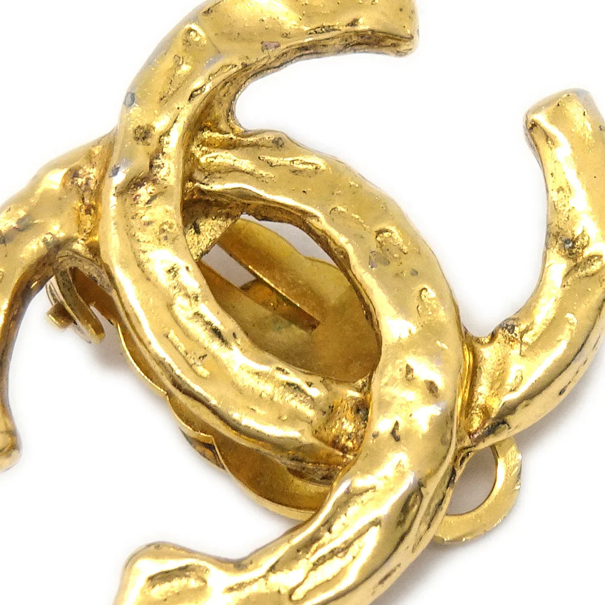Chanel CC Earrings Clip-On Gold