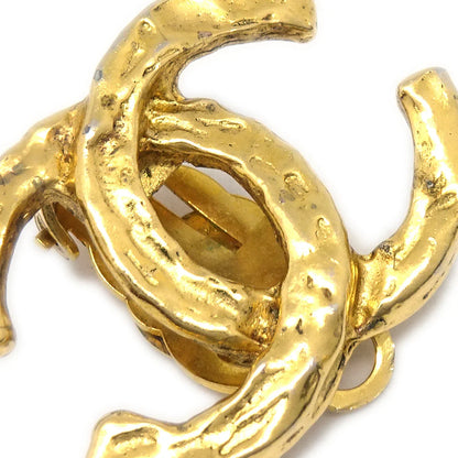Chanel CC Earrings Clip-On Gold