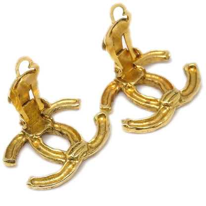 Chanel CC Earrings Clip-On Gold
