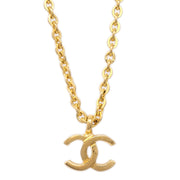 Chanel Mini CC Chain Pendant Necklace Gold 376/1982