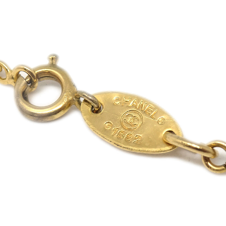 Chanel Mini CC Chain Pendant Necklace Gold 376/1982