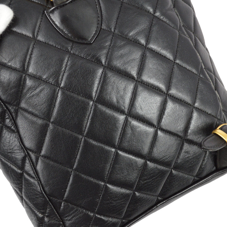 Chanel Black Lambskin Duma Backpack Large