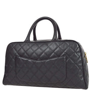 Chanel 2003-2004 Black Caviar Bowling Bag 37