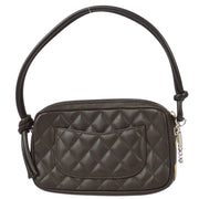 Chanel 2004-2005 Brown Beige Calfskin Cambon Ligne Handbag