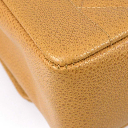 Chanel 1994-1996 Beige Caviar Small Diana Shoulder Bag