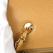 Chanel 1994-1996 Beige Caviar Small Diana Shoulder Bag