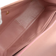 Chanel 2003-2004 Pink Caviar Jumbo Classic Flap Shoulder Bag