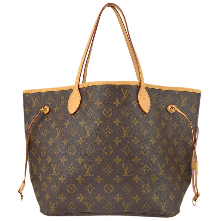 Louis Vuitton 2008 Monogram Neverfull MM Shoulder Tote Bag M40156