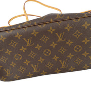 Louis Vuitton 2008 Monogram Neverfull MM Shoulder Tote Bag M40156