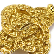 Chanel 1994 Filigree Earrings Clip-On Gold