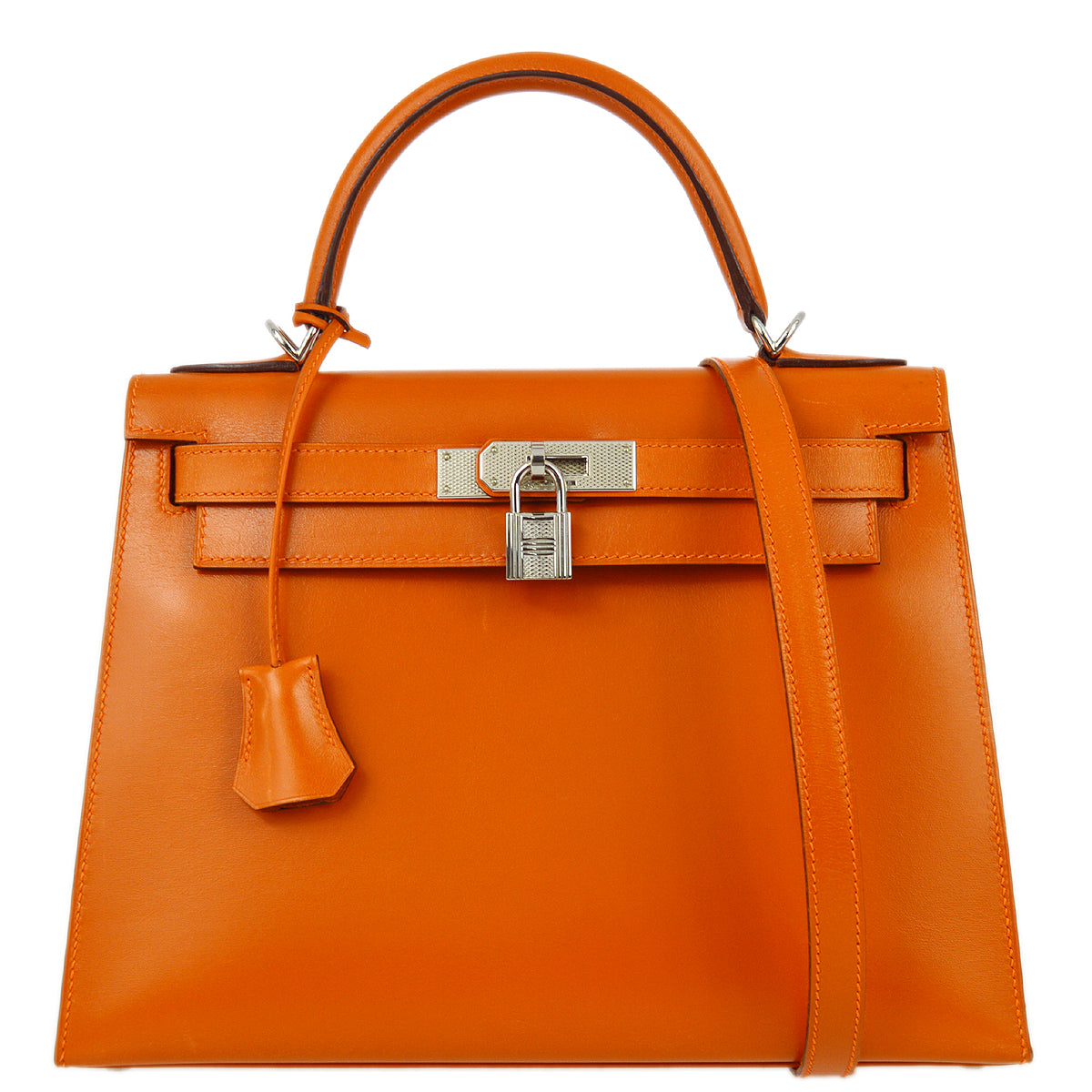 Hermes * 2004 Orange Box Calf Kelly 28 Sellier – AMORE