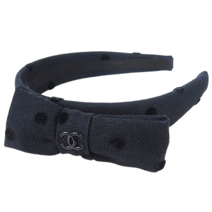 Chanel Bow Headband Black