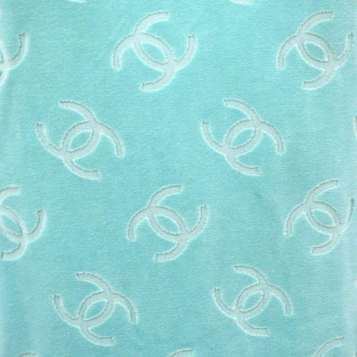 Chanel Spring 1996 CC Pattern Velvet Dress #40
