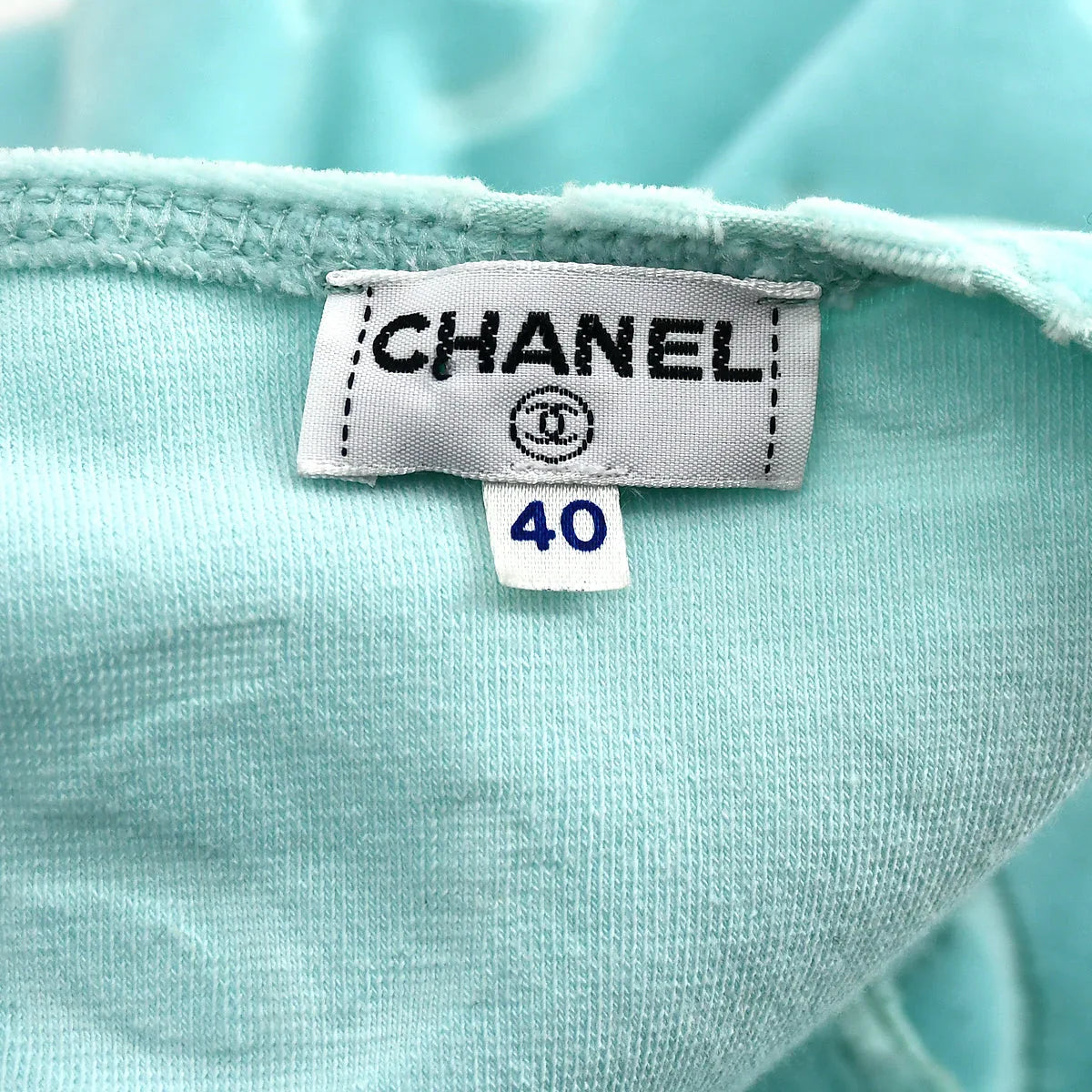 Chanel Spring 1996 CC Pattern Velvet Dress #40