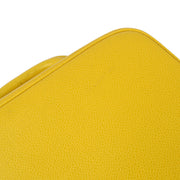 Chanel 1997-1999 Yellow Caviar Skin 2way Vanity Handbag