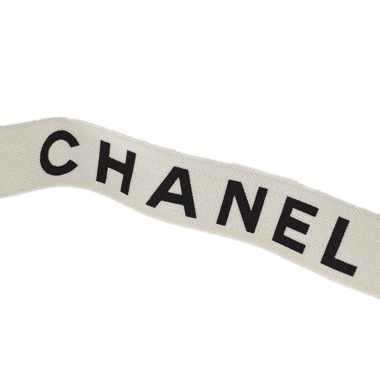 Chanel White Suspenders Small Good 15 Small Good