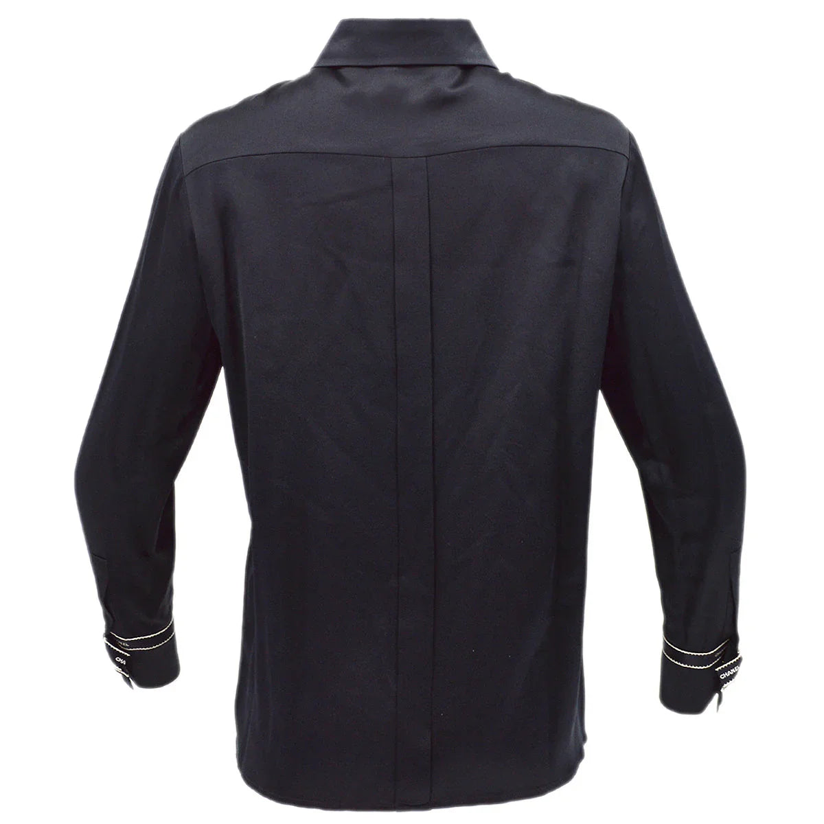 Chanel Blouse Shirt Black 94A #40