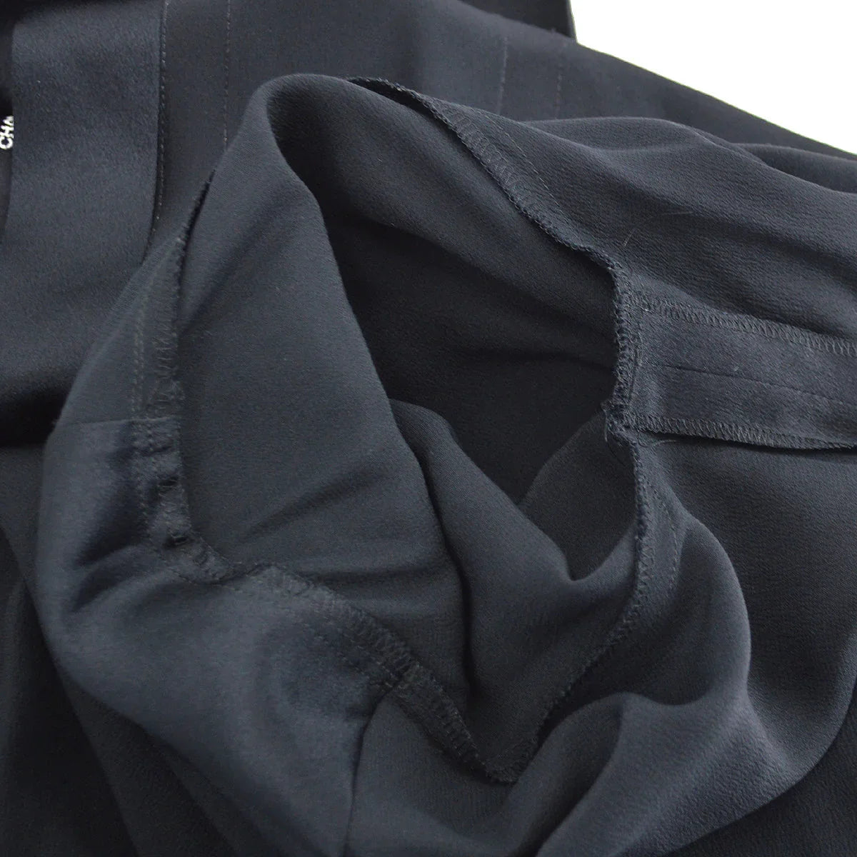 Chanel Blouse Shirt Black 94A #40