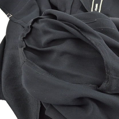 Chanel Ribbon Blouse Shirt Black 94A #36