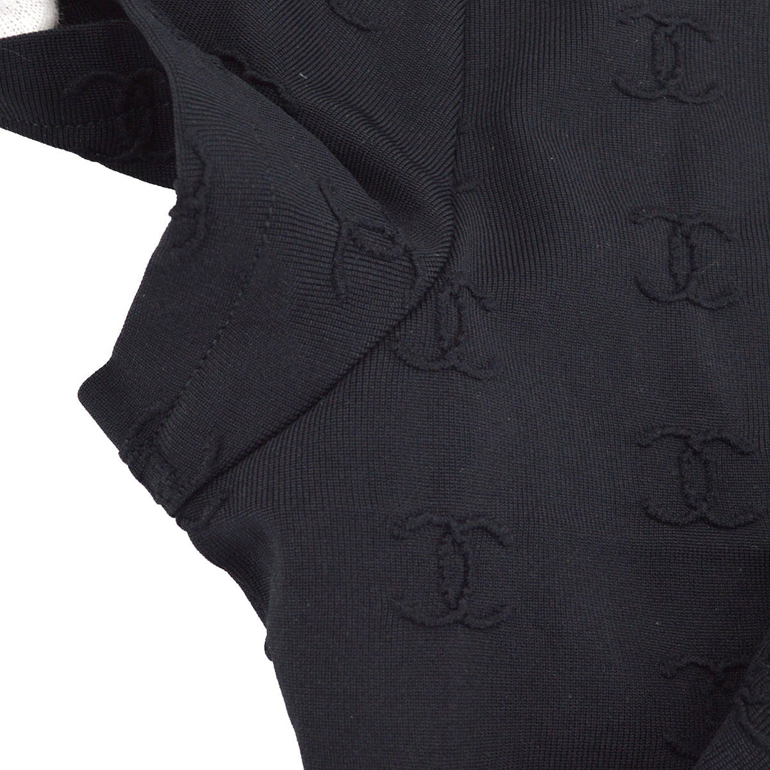 Chanel spring 1997 CC logo-embroidered cropped T-shirt #42