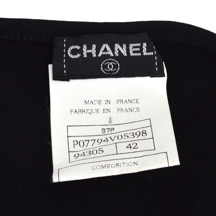 Chanel spring 1997 CC logo-embroidered cropped T-shirt #42