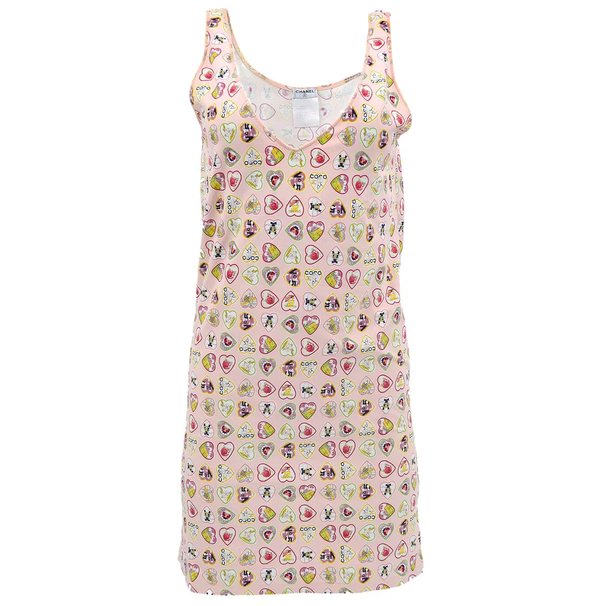 Chanel Spring 2006 Valentine Edition Heart Pattern Dress Pink #38