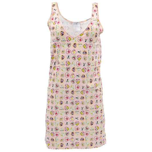 Chanel Spring 2006 Valentine Edition Heart Pattern Dress Pink #38