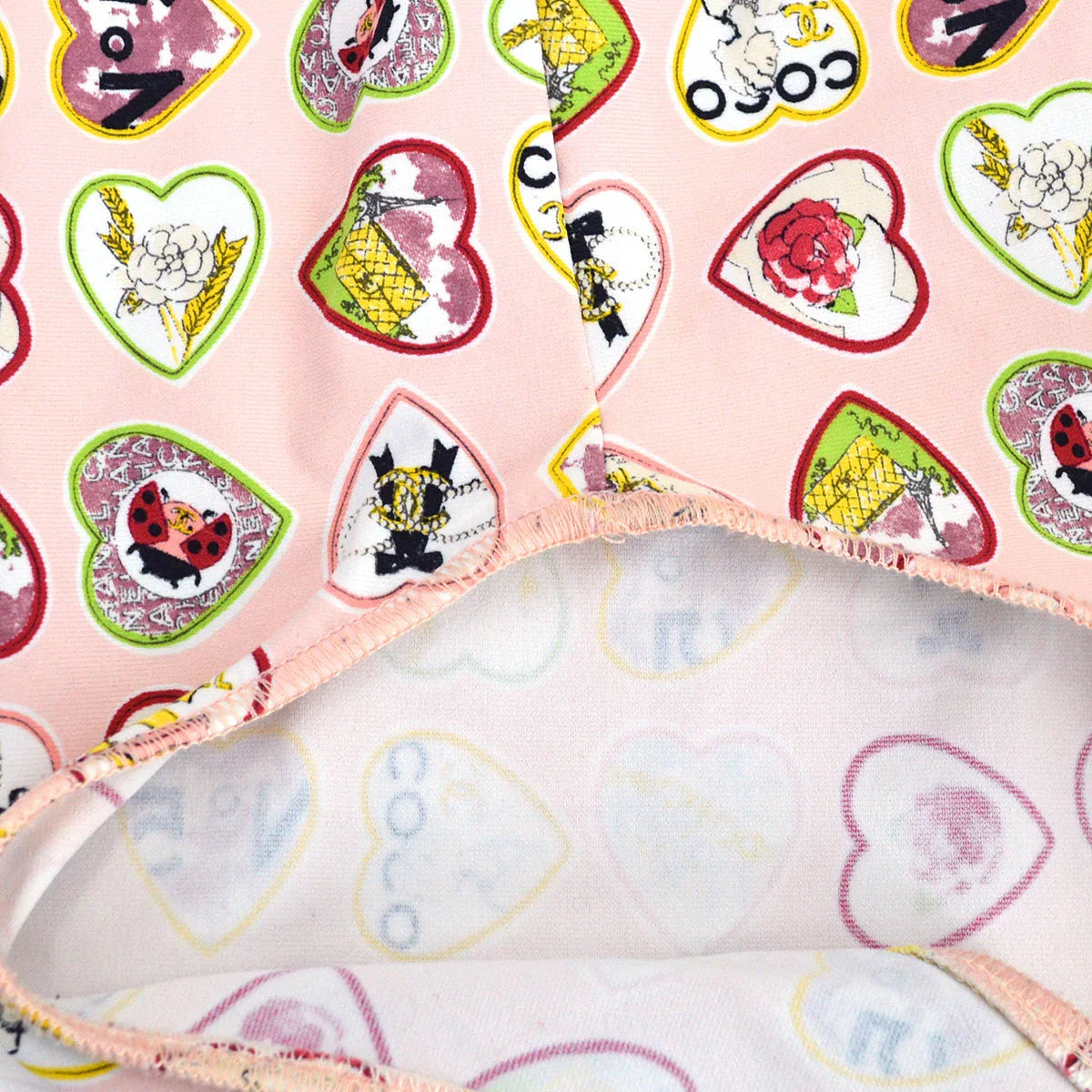 Chanel Spring 2006 Valentine Edition Heart Pattern Dress Pink #38
