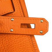 Hermes 2013 Orange Taurillon Clemence Jypsiere 34 Shoulder Bag