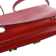 Hermes 1988 Red Box Calf Constance 18 Shoulder Bag