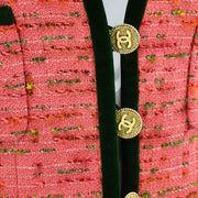 Chanel Collarless Jacket Pink A2 #38
