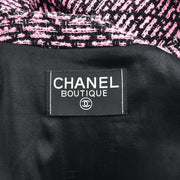Chanel Fall 1995 collarless tweed jacket