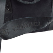 Chanel Black Felt Sport Line Duffle Gym Bag