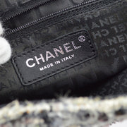 Chanel 2006-2008 Tweed Camellia Messenger Bag