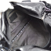 Chanel Black Vinyl Sport Line Duffle Gym Bag