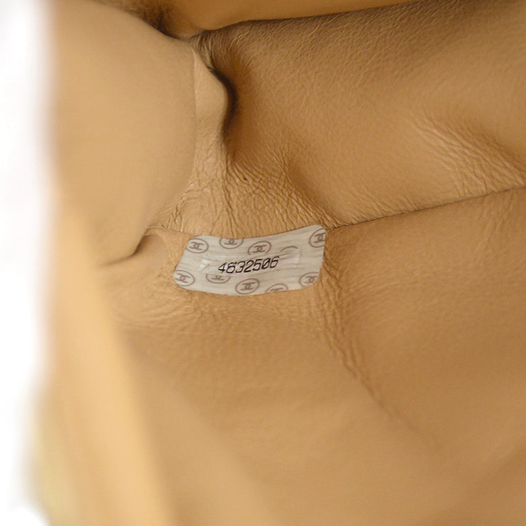 Chanel Beige Lambskin Double Sided Classic Flap Shoulder Bag
