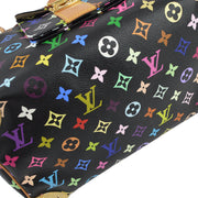 Louis Vuitton 2003 Black Monogram Multicolor Speedy 30 Handbag M92642