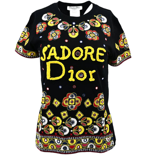Christian Dior Spring 2004 by John Galliano J'adore Dior embroidered top #38