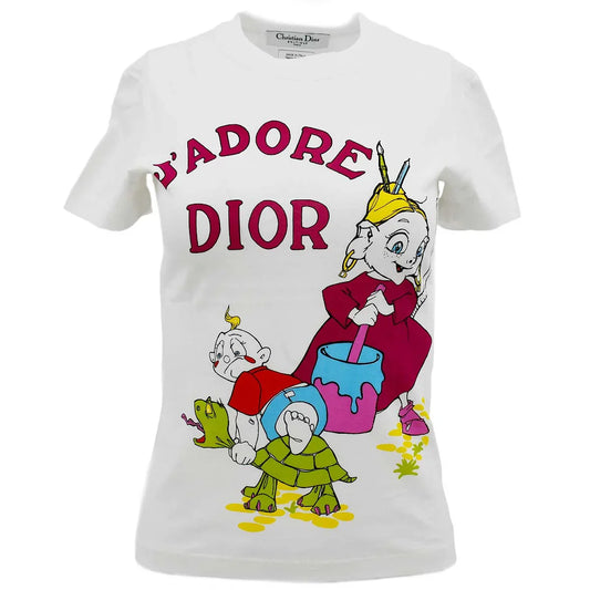 Christian Dior Fall 2002 John Galliano graphic-print cotton T-shirt Set #38