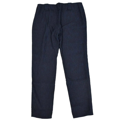 Chanel Boucle Pants Black Navy 01P #48