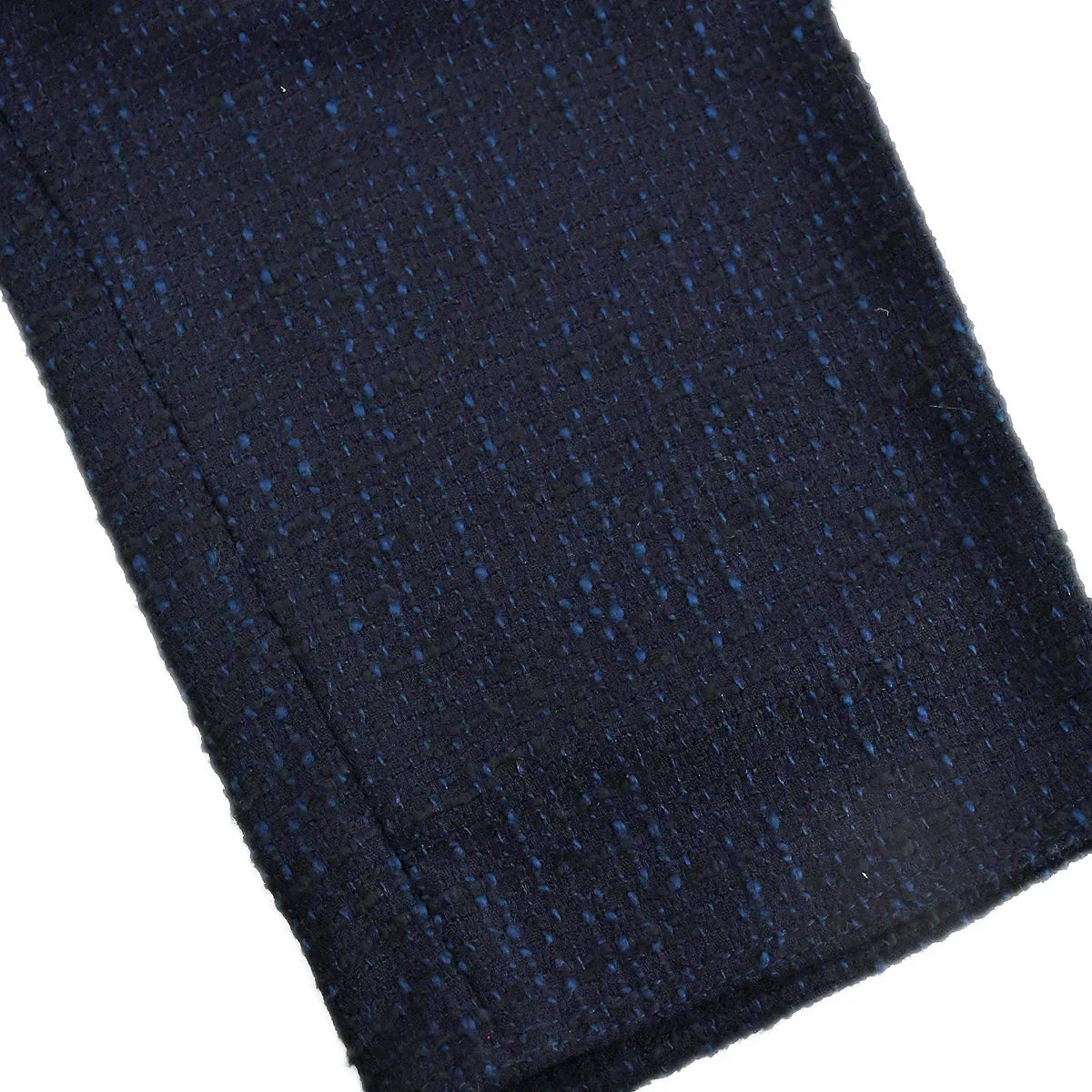 Chanel Boucle Pants Black Navy 01P #48