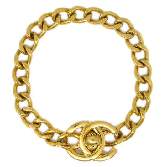 Chanel Turnlock Chain Bracelet Gold 96P