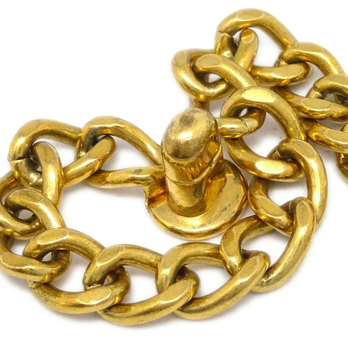 Chanel Turnlock Chain Bracelet Gold 96P
