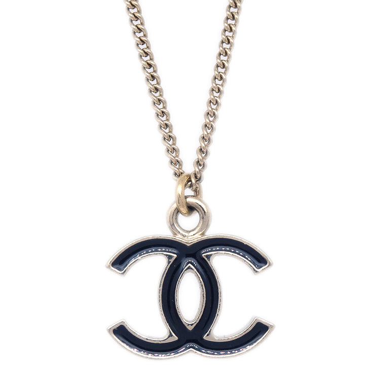 Chanel CC Chain Necklace Pendant Gold 05V