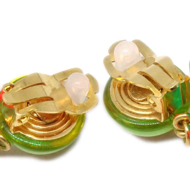 Chanel Lucite Earrings Clip-On 97P