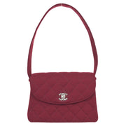 Chanel Red Cotton Handbag
