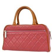 Chanel Pink Caviar Bowling Bag 27
