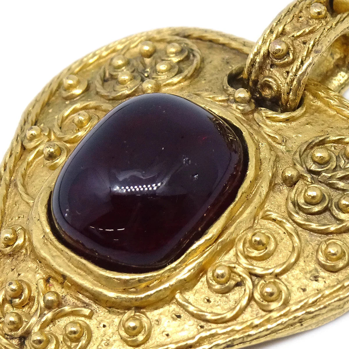 Chanel Gripoix Brooch Pin Gold 94A