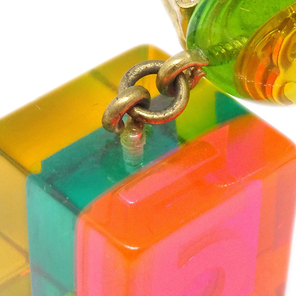 Chanel Lucite Earrings Clip-On